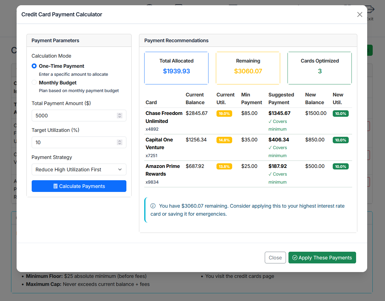 Vance Finance screenshot